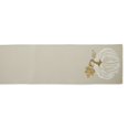 thumbnail image 2 of Design Imports DII White Pumpkin Embroidered Table Runner 14x70, 2 of 4