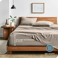thumbnail image 4 of Washed King Sheet Set Premium UltraSoft Microfiber Bed Sheets Double Brushed Hypoallergenic Stain (King Washed Pebble Beach), 4 of 7