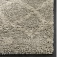 thumbnail image 4 of SAFAVIEH Arizona Quinn Geometric Shag Area Rug, Grey/Ivory, 4' x 6', 4 of 7