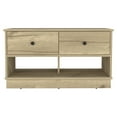 thumbnail image 3 of Storage Bench Beji,Lower Shelf,Two Drawers,Light Oak Finish,Light Oak Particle Board Furniture Primary Living Space Storage Benches, 3 of 7