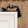 thumbnail image 4 of Gibobby Navidad 6D Elks Trineo Acrílico Espejo Pegatina Interruptores para el Pegatina de pared decorativa Puerta Esquina Decoración Navidad DIY(B), 4 of 5