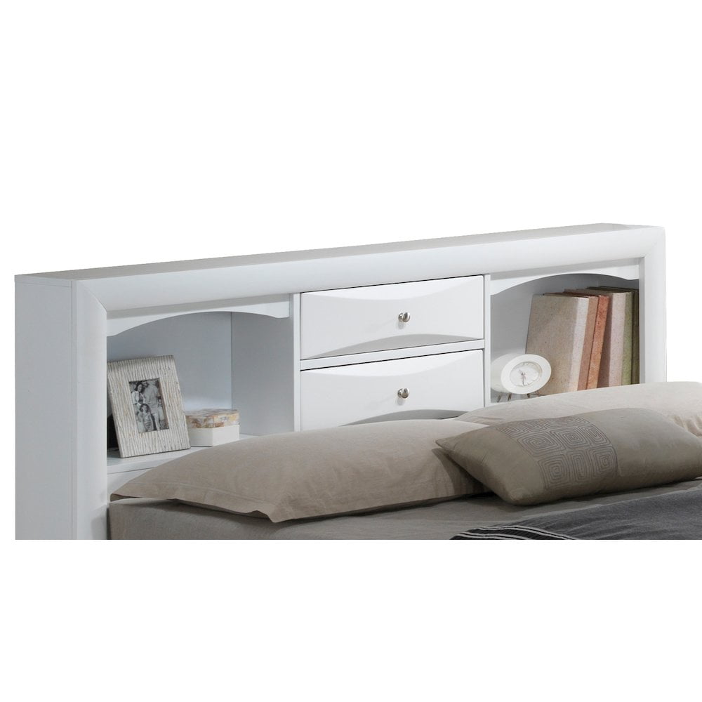 Glory Furniture Marilla King Storage Bed in White Color