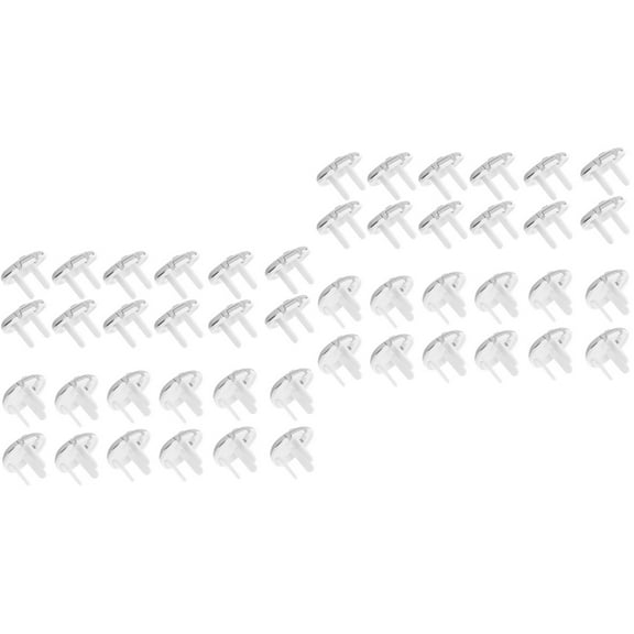 2 Pieces Child Socket Protection Cover Socket Safety Covers Baby 3x2.5x2cm Ivory