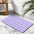 thumbnail image 4 of Checkered Design Bathroom Runner Rug - Non-Slip, Absorbs Water, 20x32 inches, Soft Microfiber, Long Bath Mat, Machine Washable., 4 of 5