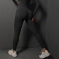 thumbnail image 3 of SWSMCLT Women's Yoga Leggings Jogger Leggings Soft Summer Slim Fit Hiking Spandex Workout Seamless Black Large, 3 of 5