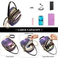 thumbnail image 5 of FORMRS Crossbody Bag for Women Quilted Travel Shoulder Cell Phone Purse with Chain Strap Handbag, Pink Road, 5 of 7