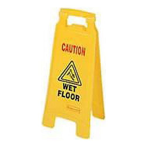 Rubbermaid 8916090 FG611277YEL Caution Floor Sign, Yellow