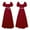 Red, variant on Girl Christmas Dress Puff Sleeve Short Sleeve Christmas Dress Christmas Outfit Party Dress 16-17 Years