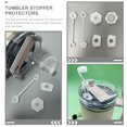 thumbnail image 2 of STRANDCHIC 2Set Silicone Tumbler Stopper Set Spill Proof Straw Covers for Home Use White, 2 of 6