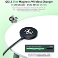 thumbnail image 5 of Magnetic Wireless Charger,25W Fast Charging Wireless Charging Pad Compatible with iPhone 17/16/15/14/13Pro Plus,Max & AirPods 4/3 Pro Portable Wireless Charger,Black, 5 of 11