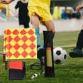 thumbnail image 3 of Juego de accesorios para árbitro de fútbol Cola Incluye silbato 2 banderas 2 tarjetas, 3 of 4