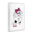 thumbnail image 4 of Stupell Industries Glam Tea Party Novelty Painting White Framed Art Print Wall Art, 12 x 18, 4 of 10