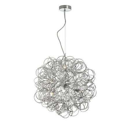 

Dainolite 6 Light Tubular Pendant - Polished Chrome