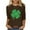 Beige0, variant on Womens 3/4 Sleeve St. Patrick's Day Tops Shamrock Graphic Print Crewneck Pullover Shirts Spring Summer Clothes