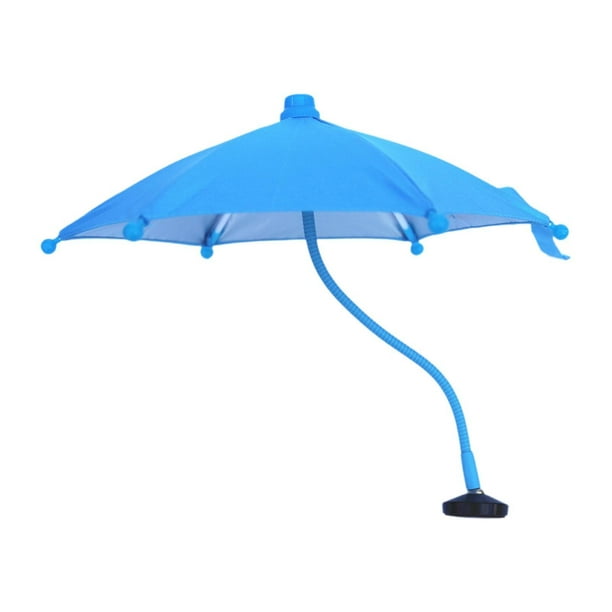 Parasol universal ajustable para teléfono, protector solar antirreflejos para cámara Azul