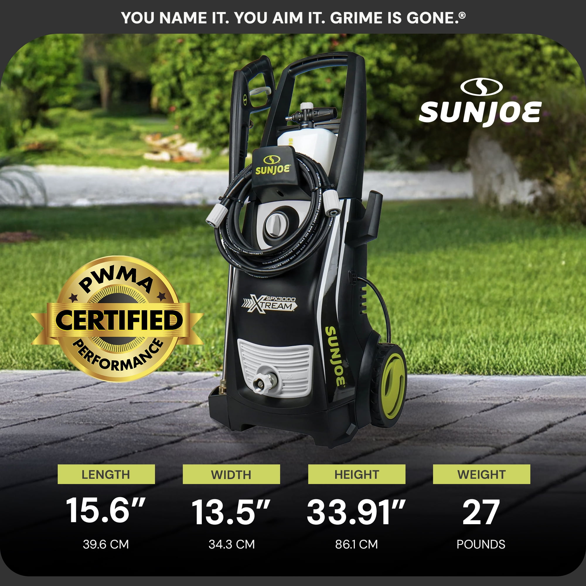 Open Box Sun Joe 14.9 Amp XTREAM Clean Electric Pressure Washer with 34" Wand