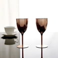 thumbnail image 4 of BalsaCircle 6 Pieces 8 oz Metallic Blush Premium Disposable Plastic Wine Glasses Tableware, 4 of 8