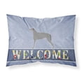 thumbnail image 1 of Carolines Treasures BB5500PILLOWCASE Scottish Deerhound Welcome Fabric Standard Pillowcase, 1 of 2
