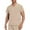 Khaki, variant on XPMWRP Men Scrub Tops Short Sleeve V-Neck Modern Fit T-Shirts Soft Stretch Easy Care Tops With 3 Pockets White XXL