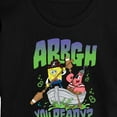 thumbnail image 3 of The Spongebob Movie: Search For Squarepants - Arrgh You Ready - Juniors Cropped Short Sleeve Graphic T-Shirt, 3 of 6