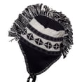 thumbnail image 2 of Top Headwear Peruvian Chullo Hat - Diamond - Black/White, 2 of 3