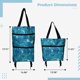 thumbnail image 5 of Bolsa para carrito de compras, reutilizable, portátil, plegable, con ruedas, extragrande, para viajes, compras, camping, 18 l, 5 of 6