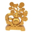 thumbnail image 4 of Estatua de de calabaza, decoración dorada, pieza de , adorno giratorio para escritorio, armario, sala de estar, estantería., 4 of 9