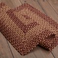 thumbnail image 5 of VHC Brands Burgundy Tan Jute Rug Rect w/ Pad 20x30, 5 of 7