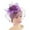 Purple, variant on Vintage Fascinator Hat For Race Day Elegant Wedding Headpiece For Bride Performance Accessories Adjustable Headbands Wide Headbands for Women's Hair Men's Headbands Sports Sweat Band Headband for