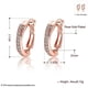 thumbnail image 1 of Rose Gold Ear Clip 1Pair Women Czech Diamond Earrings for Decoration, 1 of 4