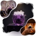 thumbnail image 4 of JHyouerji Clear Glass Tumbler,15oz Halloween Haunted House Printed Clear Glass Tumbler Multipurpose Wine Whiskey Cocktail Cup Reusable Holiday Party Table Decor, 4 of 6