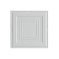 thumbnail image 2 of Fasade Easy Installation Portrait Matte White Glue Up Ceiling Tile/ Ceiling Panel (12" X 12" Sample), 2 of 3