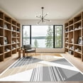 thumbnail image 2 of ODIKA 4'x6' Machine Washable Non-Slip Area Rug, Geometric Beige High Traffic Rug, Beige, 1062683, 2 of 7