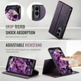 thumbnail image 5 of ShieldFlex for Samsung Galaxy S25 Edge Case Detachable Wallet Case with Card Holder, 2 in 1 PU Leather Flip Folio with RFID Blocking Stand Shockproof Phone Cover 6.7 Inch 2025,Purple, 5 of 7