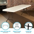 thumbnail image 5 of Lifetime 8' Commercial Grade High-Quality Folding Table, Almond (22984), 5 of 11