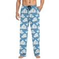 thumbnail image 4 of Clouds in Sky Men's Pajama Pants with Pocket Lounge Pants Pajama Sleep Pant Pj Comfortable, 4 of 7