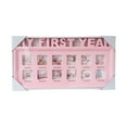 thumbnail image 4 of simhoa First Year Picture Frame 12 Month Wall Desktop Album for Baby Shower Gift Pink, 4 of 8