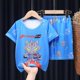 thumbnail image 1 of 8 (altura 95-108 cm) UltramanSummer Pijamas para niños Pantalones superiores Conjunto de pijamas de oso de dibujos animados Ropa para niños y niñas Pijamas para bebés Camiseta de manga corta esquí esquí Gafas de esquí, 1 of 3