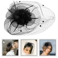 thumbnail image 4 of MasteelfCA Chapeau de Fascinateur Chapeau de Fête de Thé Fil en Maille Fascinateur Costume d'Halloween Accessoire de Tête, 4 of 7