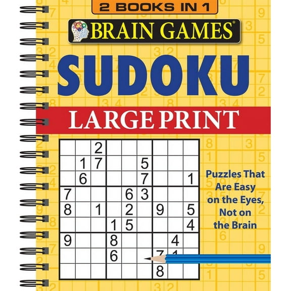 Brain Games Brain Games - 2 Books in 1 - Sudoku, (Spiral-Bound)