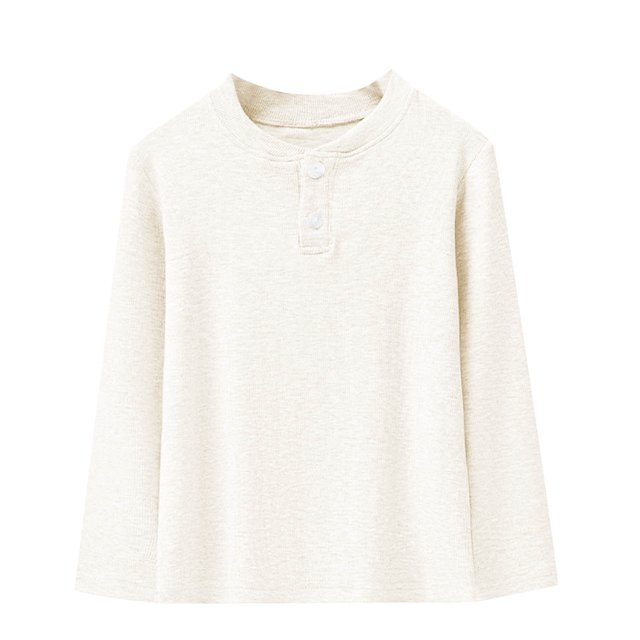 Kids Base Layer Solid Versatile Casual Winter Top Thermal