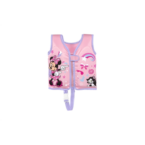 Disney Junior Minnie Mouse Pink Fabric Child Swim Vest, Small to Medium