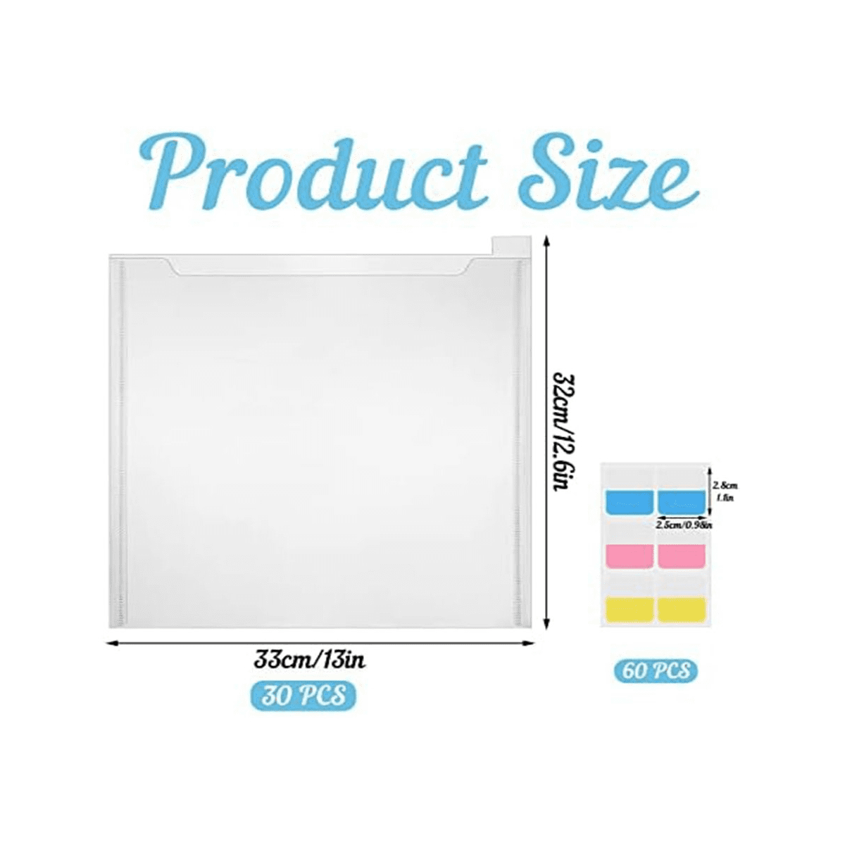 30 Piece Scrapbook Paper Storage Box, with Adhesive Index Labels Craft Paper Storage for Vinyl Paper File Photos
