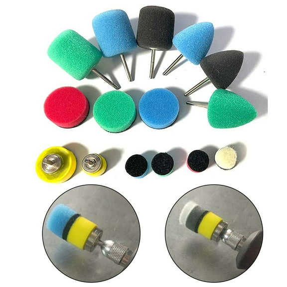 16Pcs Polishing Buffing Pads Sponge Pads Detail Polisher Pads For Rotary Tool Sponge Polishing Kit