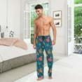 thumbnail image 7 of Blue Penguins Christmas Pajama Pants Mens Lounge Pants Casual Men Pajama Bottoms with Pockets Drawstring, 7 of 7