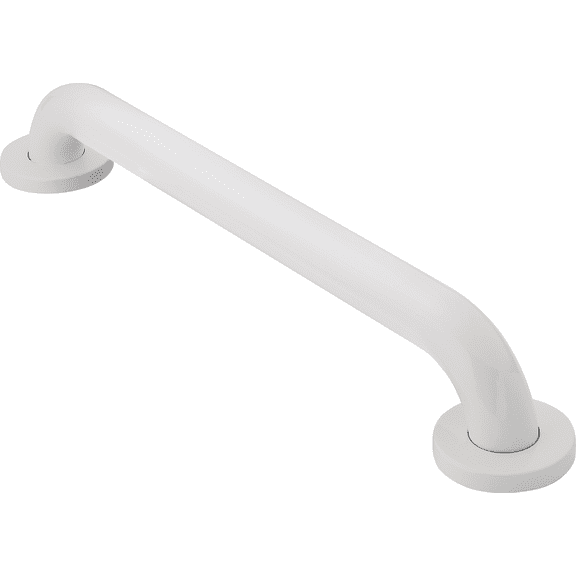 Moen LR8924W ADA-Compliant Bathroom Grab Bar — Concealed-Screw Wall-Mount, ADA Spec