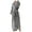 Grey, variant on Underwear Under $10 Women's Robe Bathrobe Solid Coat Sleeved Long Clothes Winter Lengthened Splicing Home Color