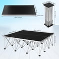 Movable Stage Riser 12 Set Portable 4'x4' Stage Platform, 16.54