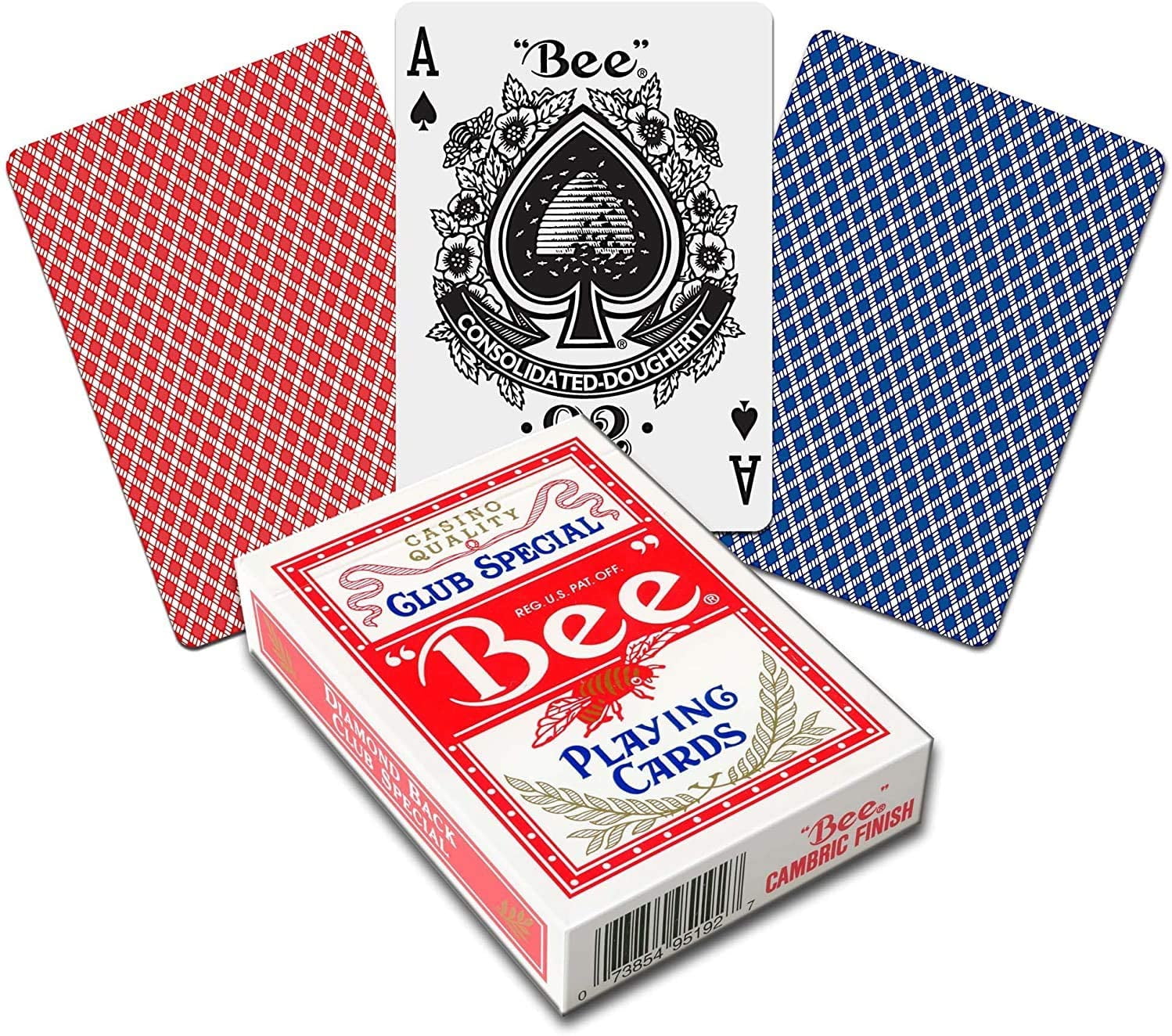 Bee 2 Decks Of Premium Playing Cards Red Blue With Free Deck Of Brybelly Cards Premium 3 5 X 2 5 Poker Size Playing Cards With Regular Index By Brand Bee Walmart Com Walmart Com