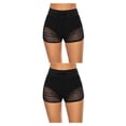 thumbnail image 1 of Greeniant Pantalones cortos de baño de cintura alta informales de verano para mujer, bañador Sexy, ropa de playa de poliéster transpirable, S S 2piezas, 1 of 6